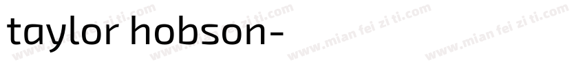 taylor hobson字体转换